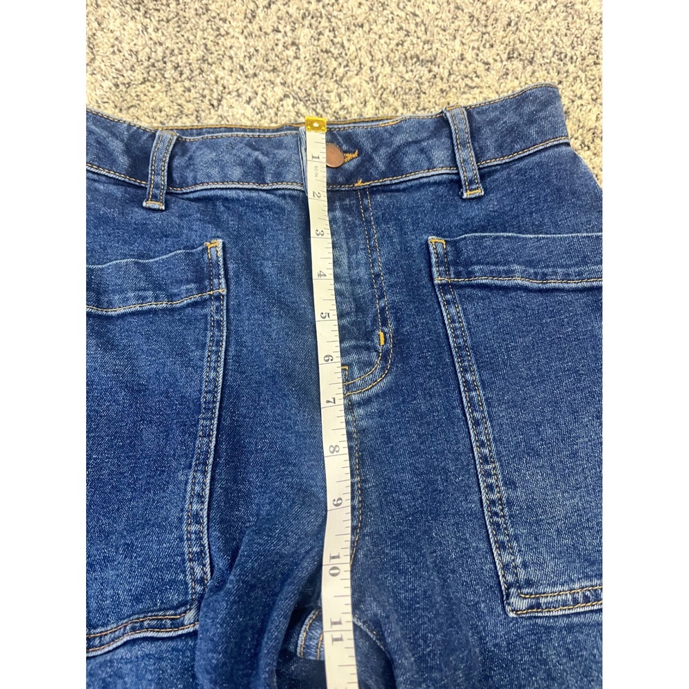 Boden Barrel Denim Jeans US 2R‎ Blue High Waist Utility Pockets Barrel Jeans - Picture 7 of 13
